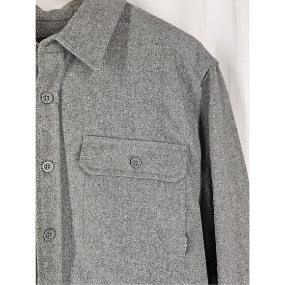 EDDIE BAUER MEN'S GRAY LONG SLEEVE COTTON SHIRT - SIZE MEDIUM - ITEM# 1624871 - Picture 3 of 9